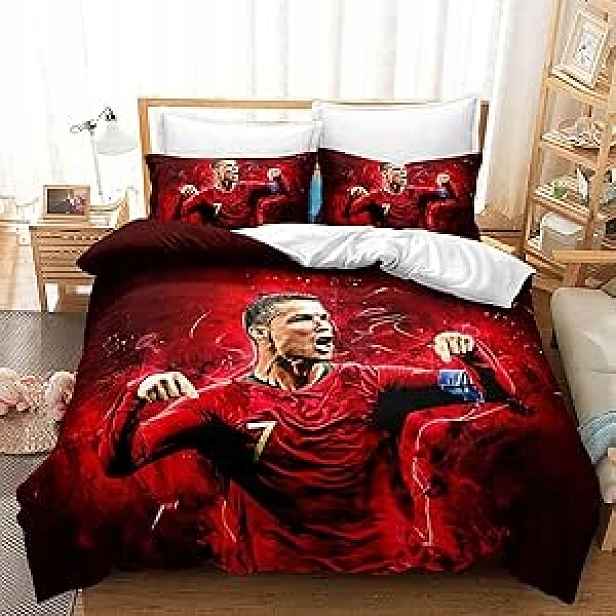 Povlečení pro fanouška 200 x 200 cm, Ronaldo červená fotbalová sada