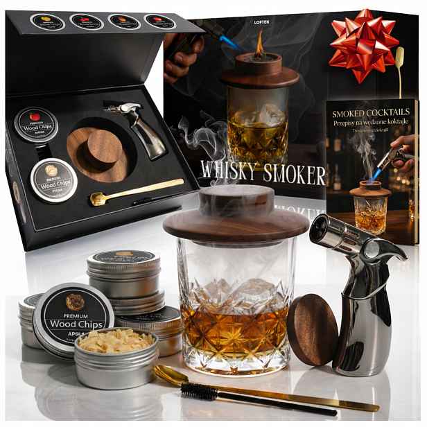 Sada na uzení Whisky Smoker Dárek k narozeninám pro muže E-kniha