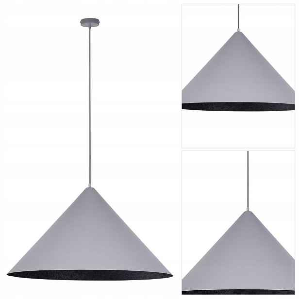 Šedá závěsná lampa Vesuvio je moderní, nastavitelná nad stůl Sigma Lighting