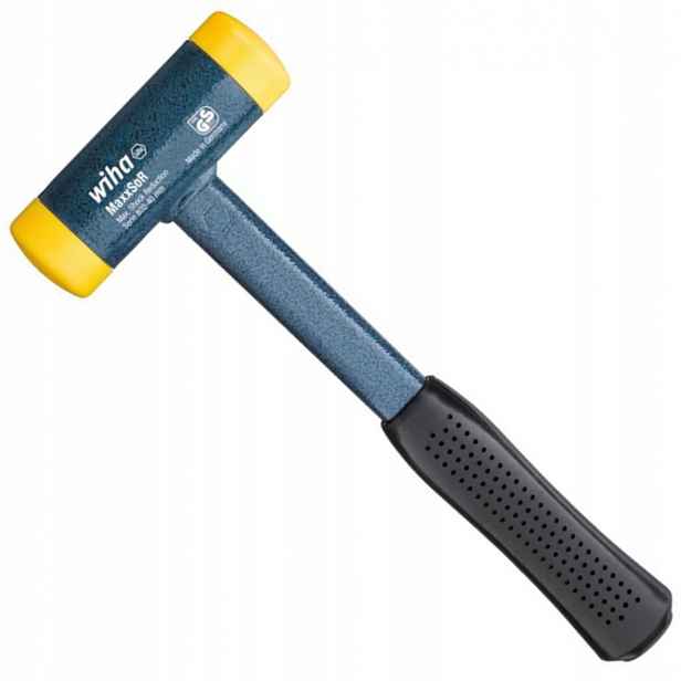Středně Tvrdé Bezodrážkové Kladivo 375 mm 1,9 kg Ocelová Tyč Wiha 02128