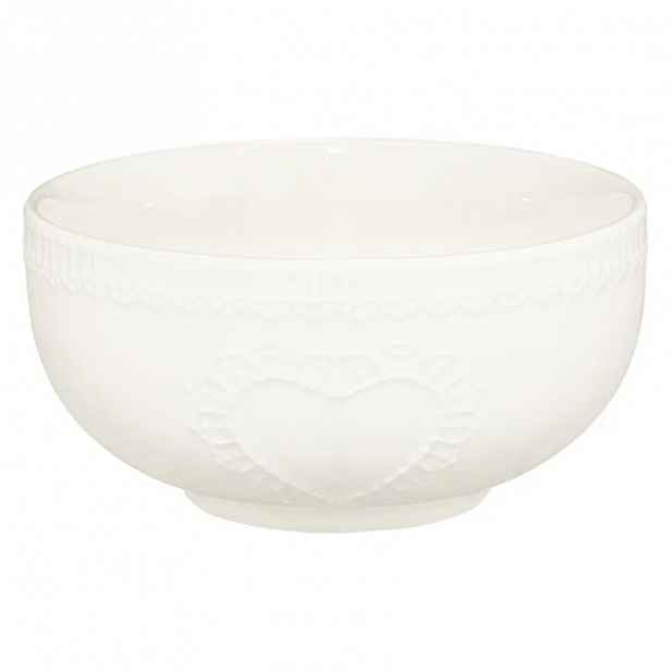 Am-Galactic White Miska 13cm Srdce 43642