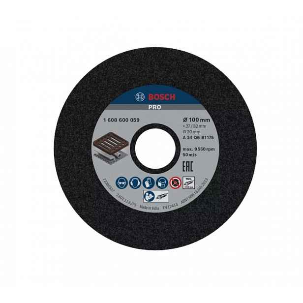 Bosch - Brusný kotouč na kov P24, 100x27x20 mm 1608600059