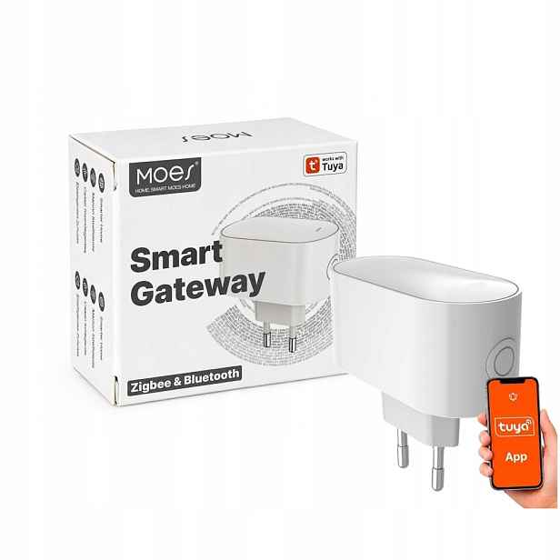 Inteligentní zástrčková brána Zigbee Moes MPH-S1 Tuya Wi-Fi Zigbee Ble Mesh