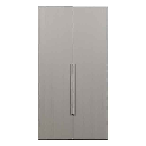 Šedá modulární skříň v dekoru ořechu 110x210x58 cm Rens – WOOOD