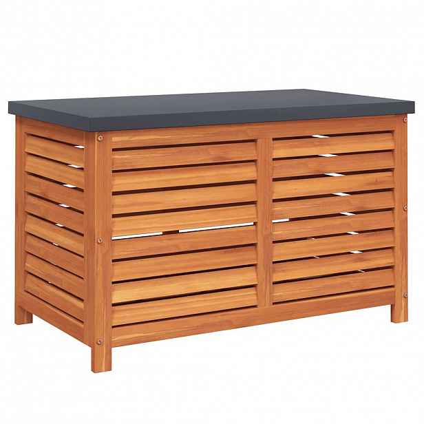 vidaXL Zahradní úložný box 90 x 48 x 55 cm masivní eukalyptové dřevo