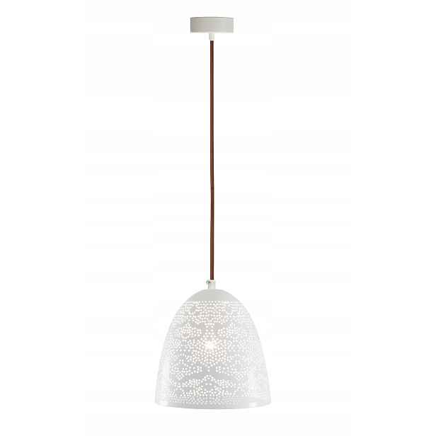 Závěsná lampa bílý kužel E27 Bene Candellux