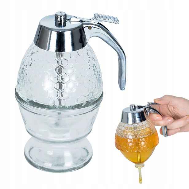 Dávkovač medu sirupu dávkovač dávkovač zásobník na med 250 ml