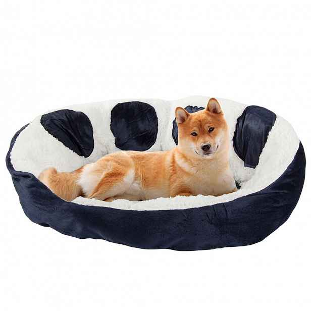 Plyšový pelíšek pro psa/kočku PAWNEST 60 cm, modrý
