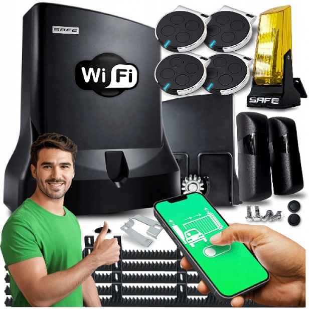 Pohon Pro Posuvné Brány Sada automatický pohon lampa 800 kg Wifi Supla