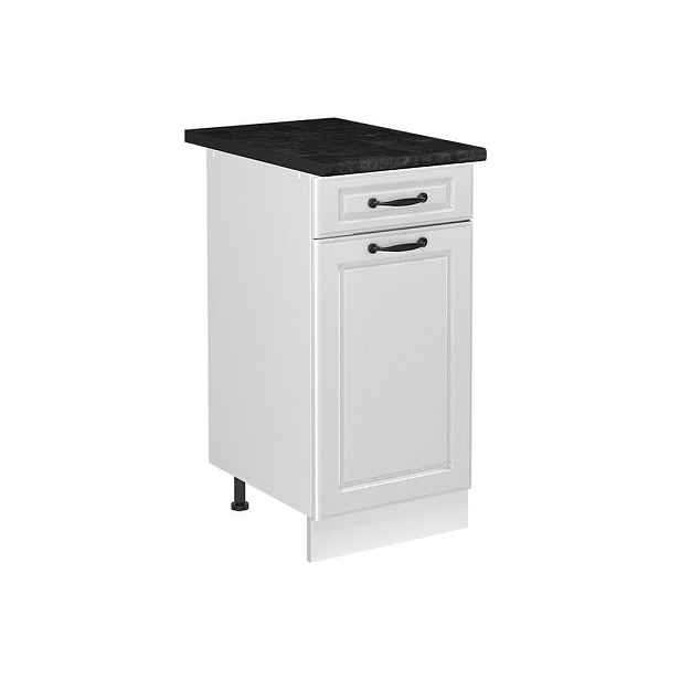 Vicco SKŘÍŇKA POD DŘEZ R-Line, Bílý venkovský dům/Bílá, 40 cm pracovní deska Antracit