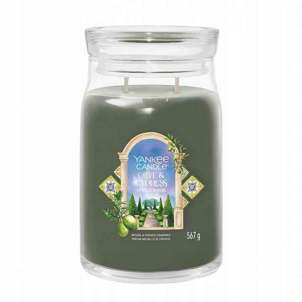 Yankee Candle Olive & Cypress Velká svíčka