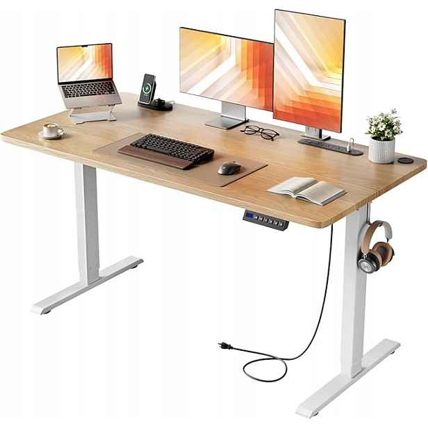 Pracovní stůl s nastavitelnou výškou 100 x 60 cm Usb-c Sit Stand Paměť
