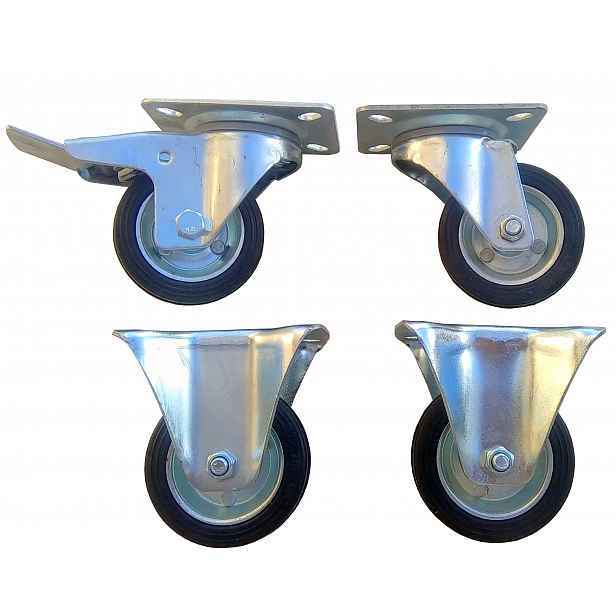 Kolečko kolečko Set 4 ks 80 mm 280 kg palety