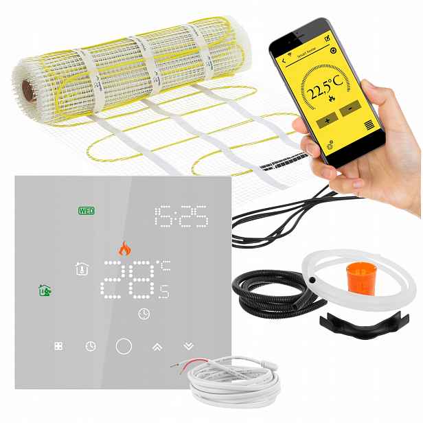 Komplet podlahového vytápění podlahy vyhřívací podložka MA160W/m² 1,5m² WIFi