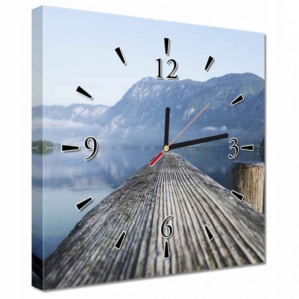 Nástěnné hodiny 30x30 Horský výhled