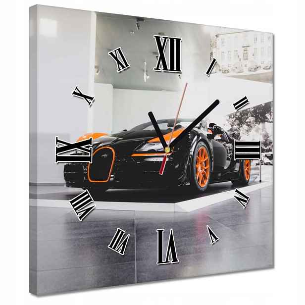 30x30 Bugatti Auto hodiny