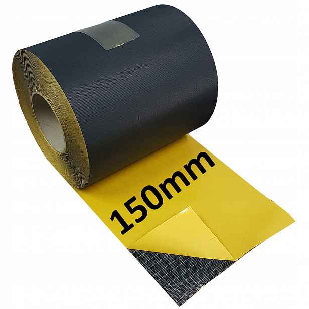 Epdm páska na okna fólie střešní Plná Lepidlo 150 mm vyztužená síťkou