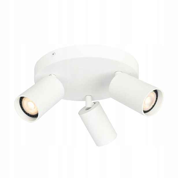 Spot reflektor Nástěnný 3xGU10 10W hliník Bílý Pohyblivý Nesto Italux