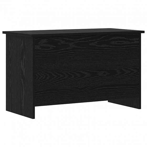 vidaXL Úložná truhla Černý dub 80 x 40 x 50 cm Kompozitní dřevo