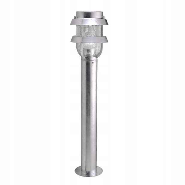 Sloupek pro osvětlení zahrady Stojací lampa IP44 Stříbrná Skleněná Tivoli Led