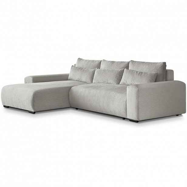 Beautysofa ROHOVÁ rozkládací pohovka Benny béžová, levá