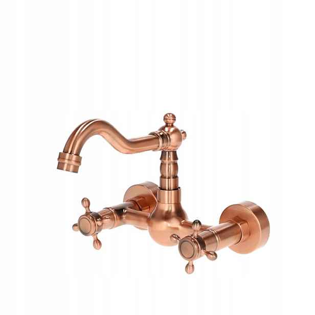 Nástěnná baterie Copper růžové zlato 1 nízká