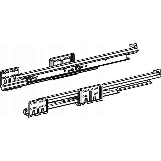 Podlahové vedení zásuvky Actro 9240936, 500 mm, ocel Hettich