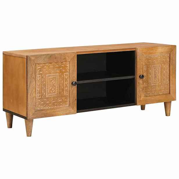 vidaXL TV jednotky Světle hnědá 105 x 33 x 46 cm Masivní mangové dřevo