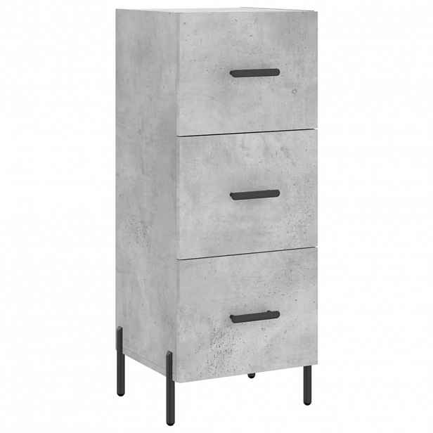 vidaXL Příborník betonově šedý 34,5 x 34 x 90 cm kompozitní dřevo
