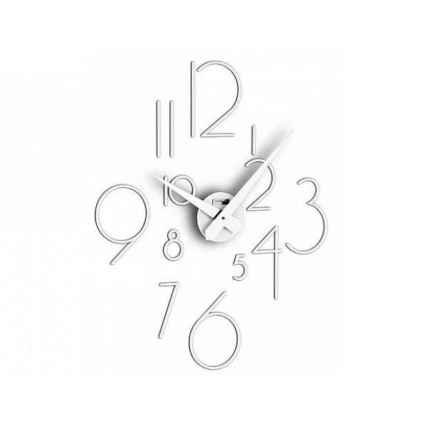 Designové nástěnné nalepovací hodiny I210BN white IncantesimoDesign 59cm