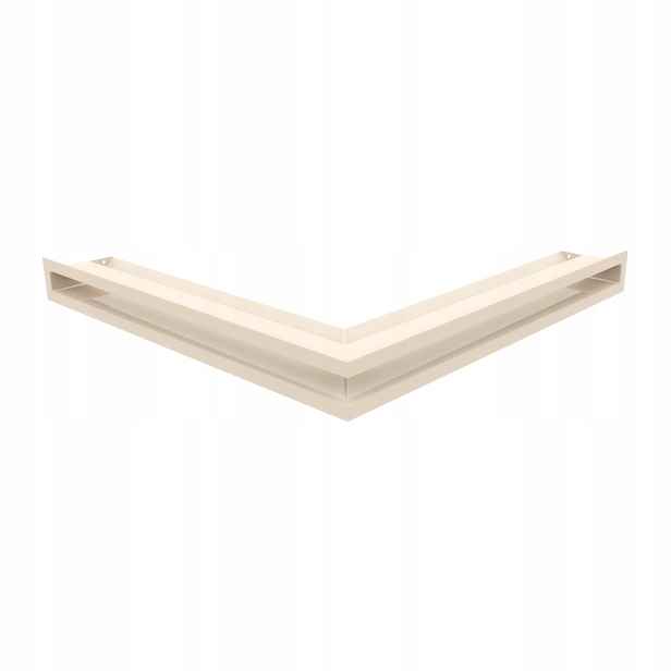 Ventilační mřížka do krbu Luft rohová 56x56x6 krémová