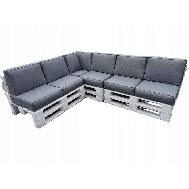 Polštáře na tři Euro Palety 13 ks ks 60 x 60 Silver 23