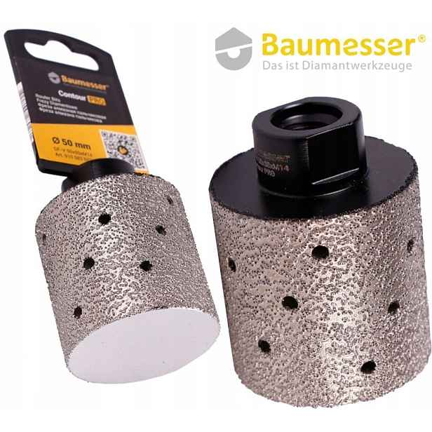 Diamantový prstový válec 50 mm Baumesser M14 za sucha