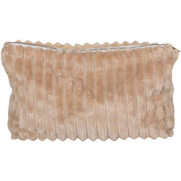 Karamelová velurová toaletní taštička - 37*9*20cm Chic Antique