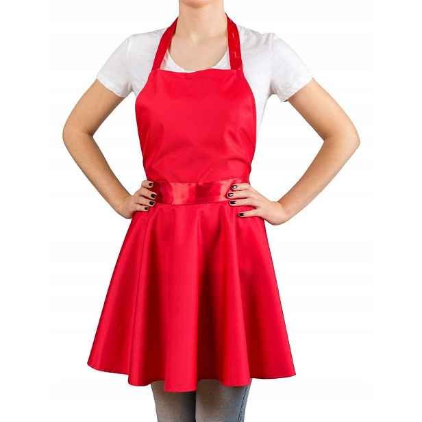 Nitly Red Zástěrka Šaty Pro Ni Valentýn