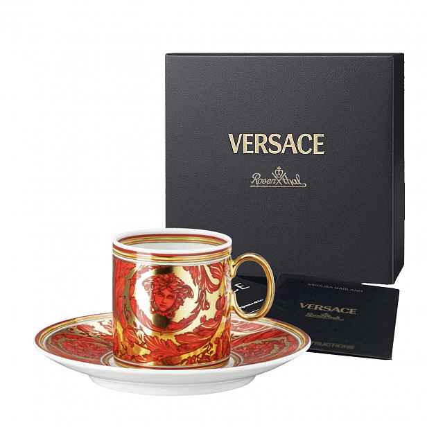 Rosenthal Versace Medusa Garland Red Šálek na espresso