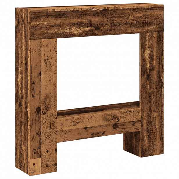 vidaXL Krbová obestavba old wood 81 x 18 x 82 cm kompozitní dřevo