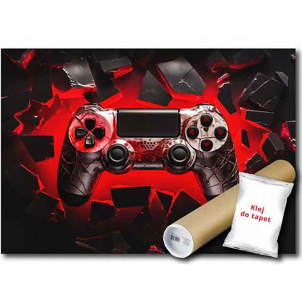 Vinylová fototapeta herní podložka hra konzole gaming ovladač 368x254