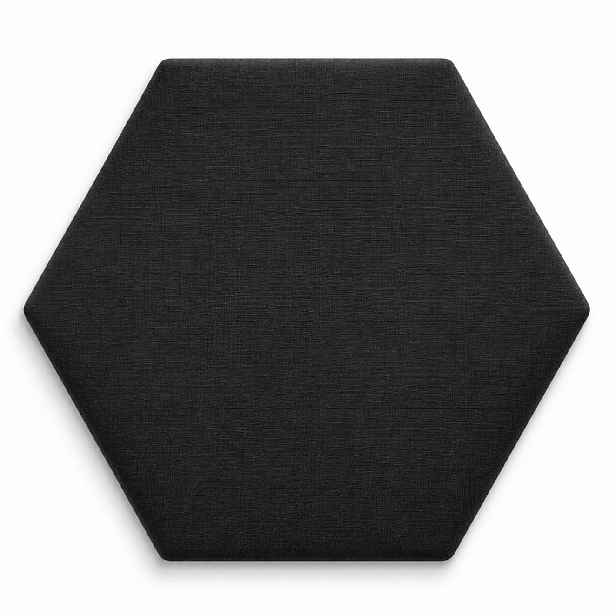 Čalouněný nástěnný panel HEXAGON více rozměrů černá MyBestHome Rozměr: 30x26 cm