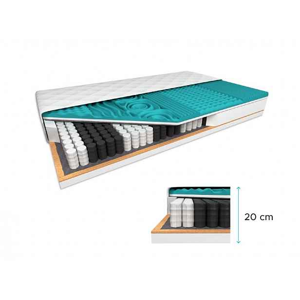 Kokosová matrace COCO MAXI 20 cm 180 x 200 cm Ochrana matrace: VČETNĚ chrániče matrace