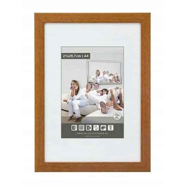 Rámeček dřevěný Gallery třešňový 20x28 cm Plexi