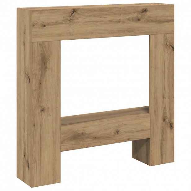 vidaXL Krbová obestavba dub artisan 81 x 18 x 82 cm kompozitní dřevo