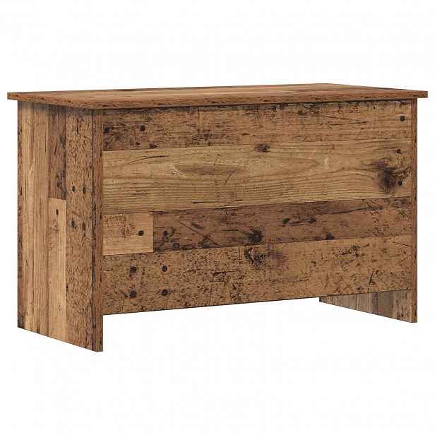 vidaXL Úložná truhla Staré dřevo 80 x 40 x 50 cm Kompozitní dřevo