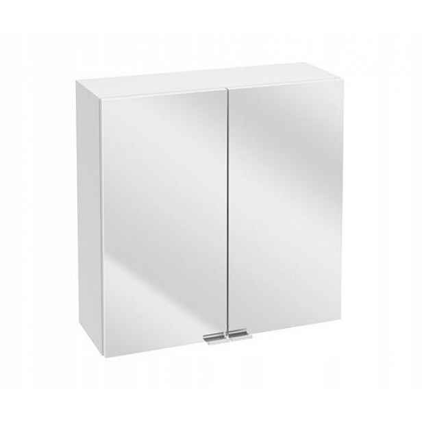 Koupelnová skříňka se zrcadlem, závěsná, 60 cm, bílá, praktická