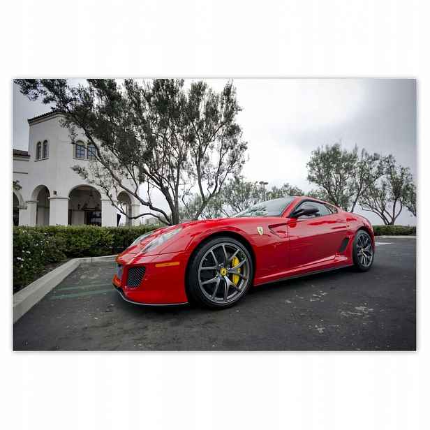 Plakáty 200x135 Červené auto Ferrari