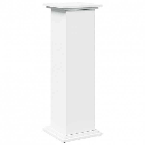vidaXL Výstavní stojan s úložným prostorem bílý 31x30x90 cm kompozit