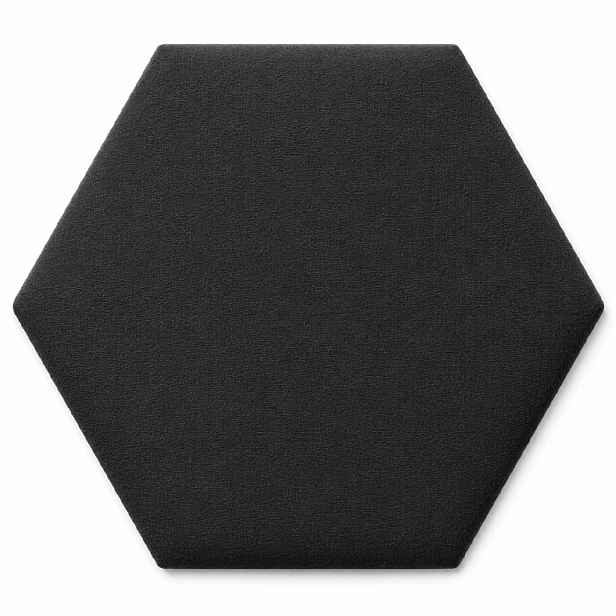 Čalouněný nástěnný panel HEXAGON více rozměrů grafitová MyBestHome Rozměr: 30x26 cm