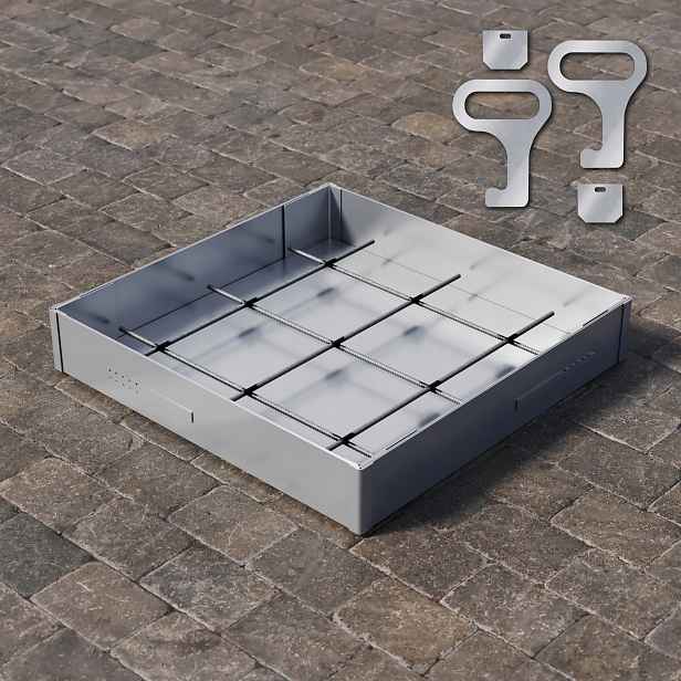 Revizní poklop Šachta 500x500x80 mm Nerezová Ocel Lock Up System