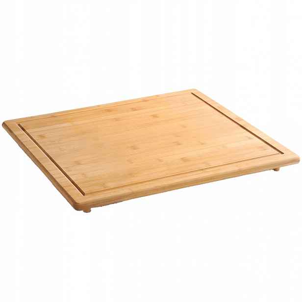 Ochranná krájecí deska na sporák kuchyňská deska Velká Bambusová 50x56 cm