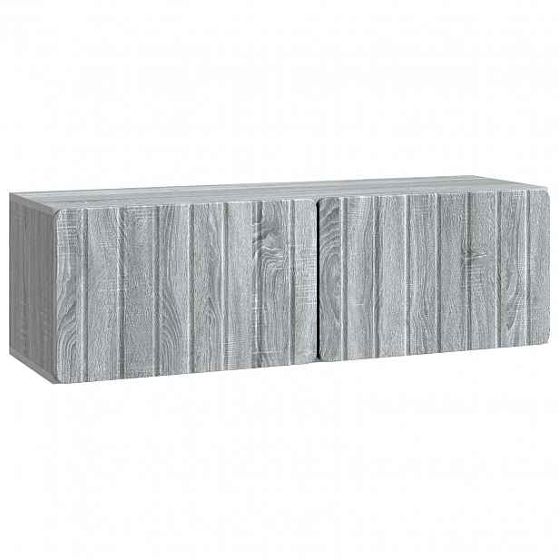 vidaXL Nástěnná TV skříň 98 x 31 x 30 cm Šedý Sonoma Kompozitní dřevo